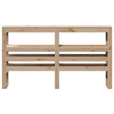 Vidaxl hoofdbord met schappen 160 cm massief grenenhout