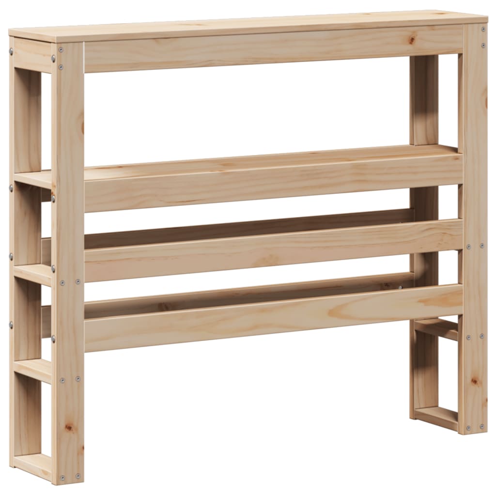 Vidaxl hoofdbord met schappen 75 cm massief grenenhout