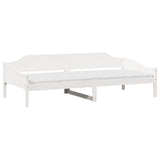 Vidaxl bedframe zonder matras massief grenenhout wit 90x200 cm