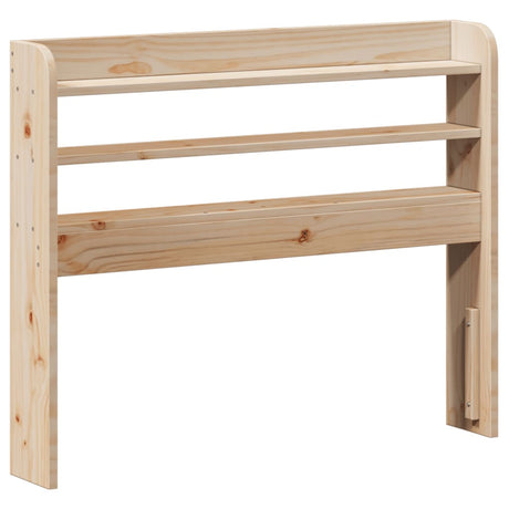 Vidaxl hoofdbord met schappen 90 cm massief grenenhout
