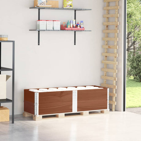 Przedłużenia palet Vidaxx 2 szt. 150x50 cm lite drewno sosnowe brązowe