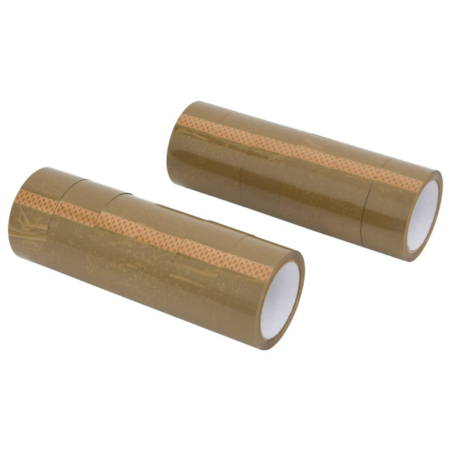 Taśmy pakowe Vidaxl 12 szt. 48 mm x 66 m brązowe