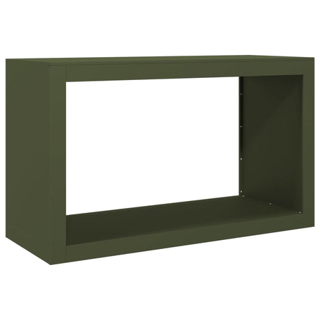 Stojak na drewno opałowe Vidaxx 100x40x60 cm stalowo-zielony