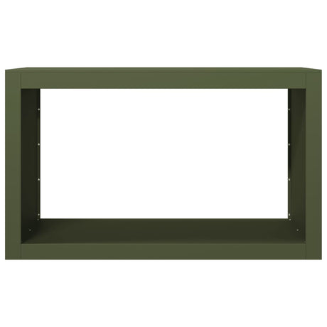 Stojak na drewno opałowe Vidaxx 100x40x60 cm stalowo-zielony