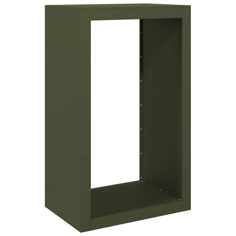 Stojak na drewno opałowe Vidaxx 60x40x100 cm stalowo-zielony