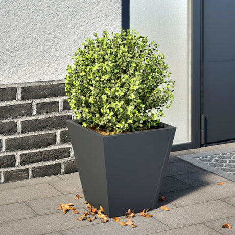 Doniczka Vidaxx 30x30x30 cm stal antracytowa