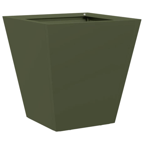 Sadzarka Vidaxx 30x30x30 cm stalowa oliwkowa