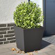 Donice Vidaxx 2 szt. 40x40x40 cm stal czarna