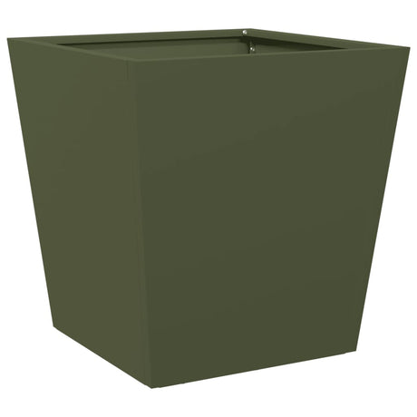 Sadzarka Vidaxx 40x40x40 cm stalowa oliwkowa