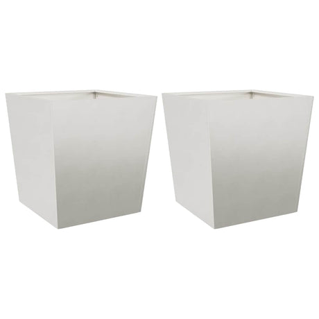 Donice Vidaxx 2 szt. 50x50x50 cm ze stali nierdzewnej