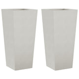 Donice Vidaxx 2 szt. 35x35x75 cm ze stali nierdzewnej
