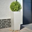 Donice Vidaxx 2 szt. 35x35x75 cm ze stali nierdzewnej