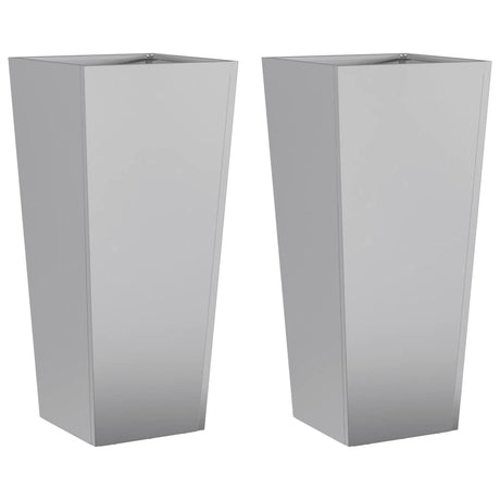 Donice Vidaxx 2 szt. 35x35x75 cm stal ocynkowana