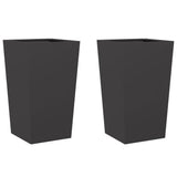 Donice Vidaxx 2 szt. 45x45x75 cm stal czarna