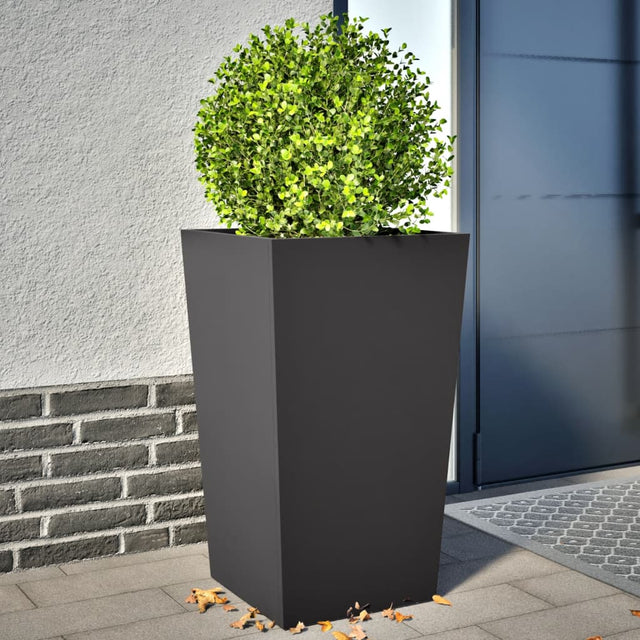 Donice Vidaxx 2 szt. 45x45x75 cm stal czarna