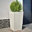 Donice Vidaxx 2 szt. 45x45x75 cm stalowo-białe