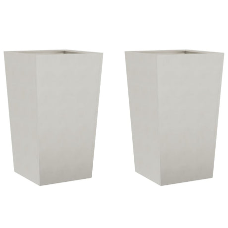 Donice Vidaxx 2 szt. 45x45x75 cm ze stali nierdzewnej