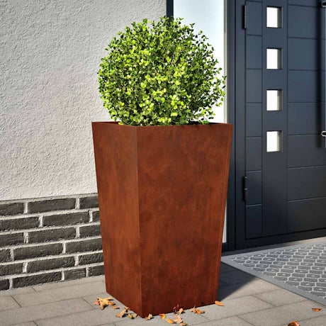 Donice Vidaxx 2 szt. 45x45x75 cm ze stali odpornej na warunki atmosferyczne