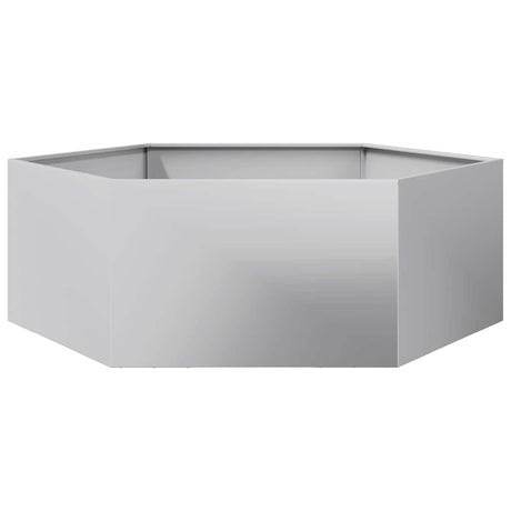 Sześciokątna donica Vidaxx 138x120x45 cm stal ocynkowana