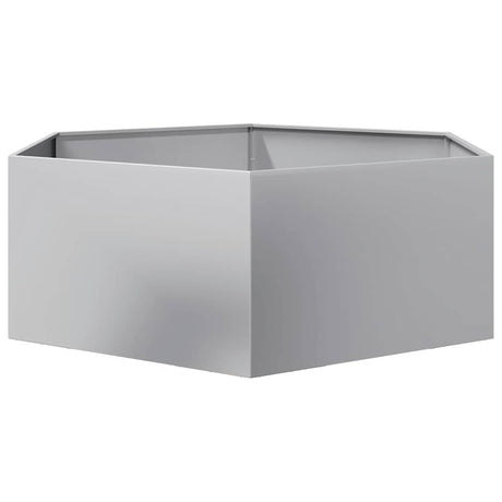 Sześciokątna donica Vidaxx 138x120x45 cm stal ocynkowana