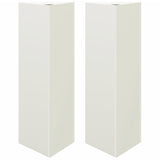 Donice Vidaxx 2 szt. Trójkątne 30x26x75 cm stalowo-białe