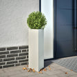 Donice Vidaxx 2 szt. Trójkątne 30x26x75 cm stalowo-białe
