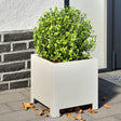 Donice Vidaxx 2 szt. 30x30x30 cm stalowo-białe