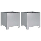 Donice Vidaxx 2 szt. 30x30x30 cm stal ocynkowana