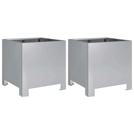 Donice Vidaxx 2 szt. 30x30x30 cm stal ocynkowana