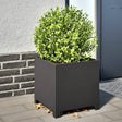 Sadzarka Vidaxx 40x40x40 cm stal czarna