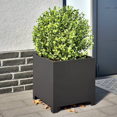 Donice Vidaxx 2 szt. 40x40x40 cm stal czarna
