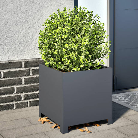 Donice Vidaxx 2 szt. 40x40x40 cm stal antracytowa