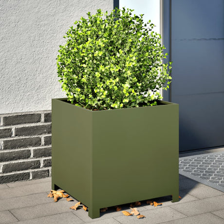 Sadzarka Vidaxx 50x50x50 cm stalowa oliwkowa