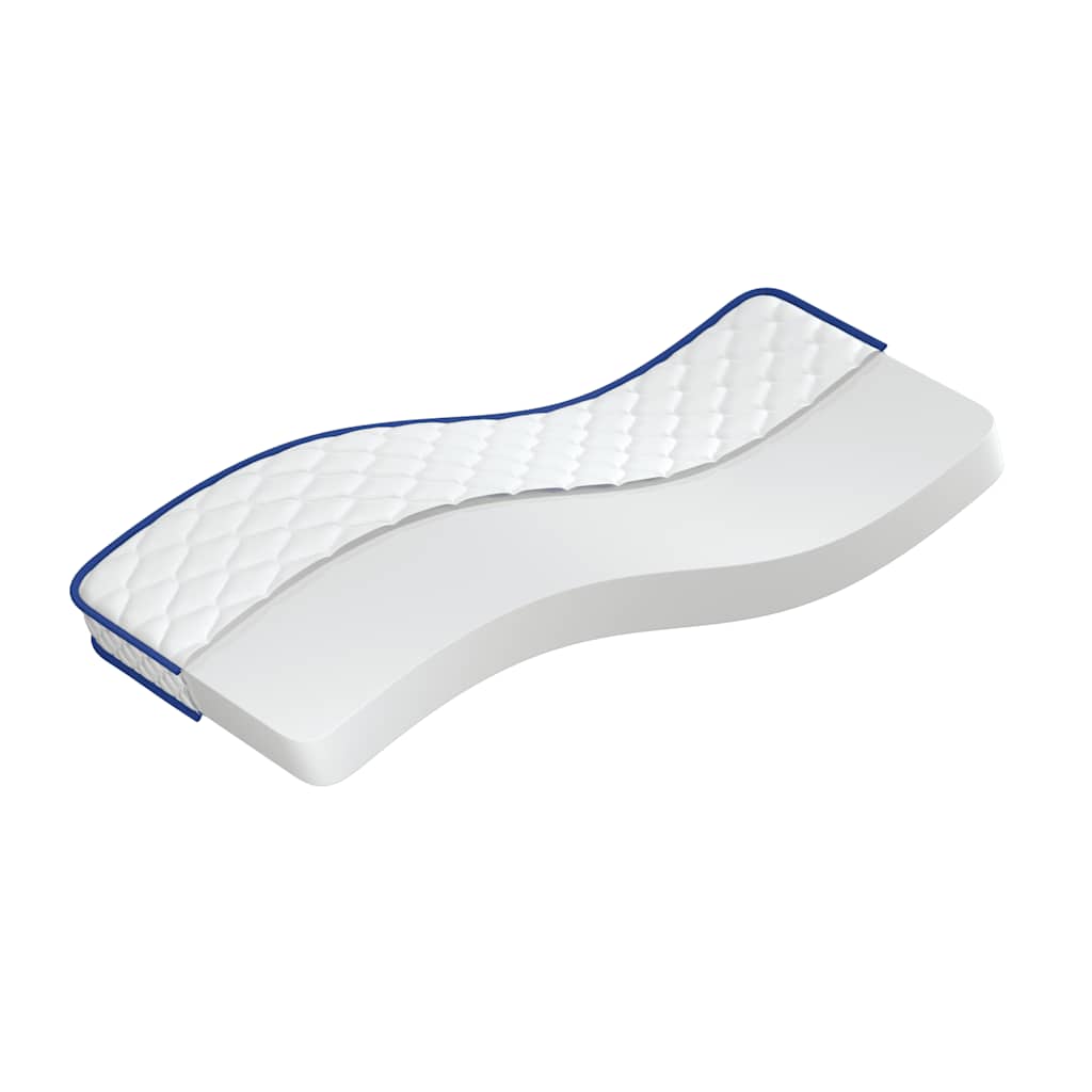Vidaxl traagschuimmatras 80x160x17 cm zacht wit