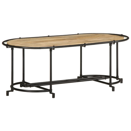 Vidaxl salontafel 110x55x40 cm massief ruw mangohout