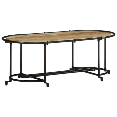 Vidaxl salontafel 110x55x40 cm massief ruw mangohout