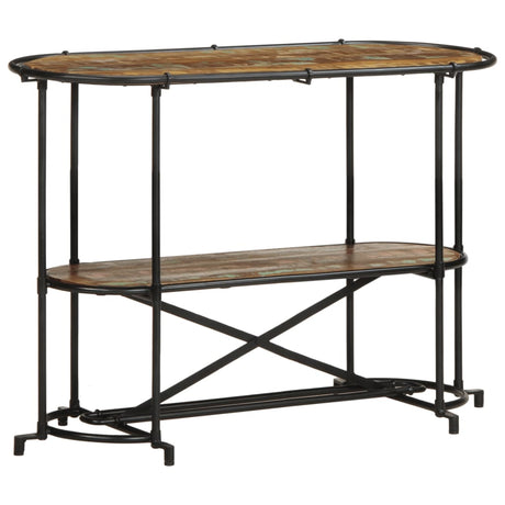 Vidaxl wandtafel 110x42x76 cm massief gerecycled hout