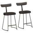 Vidaxl barkrukken 2 st 49x43x79 cm massief mangohout zwart