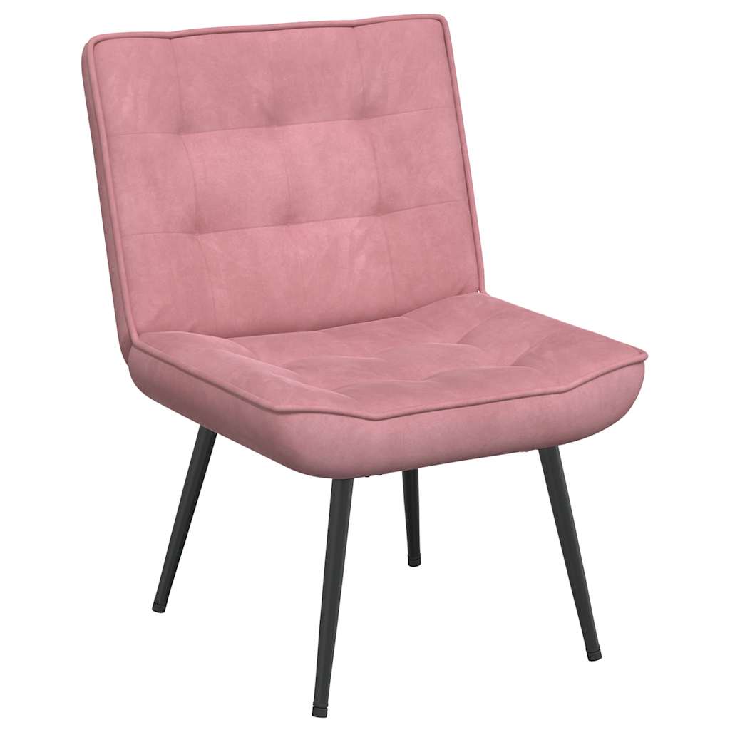 Vidaxl relaxstoel 64x74x84 cm fluweel roze