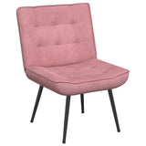 Vidaxl relaxstoel 64x74x84 cm fluweel roze