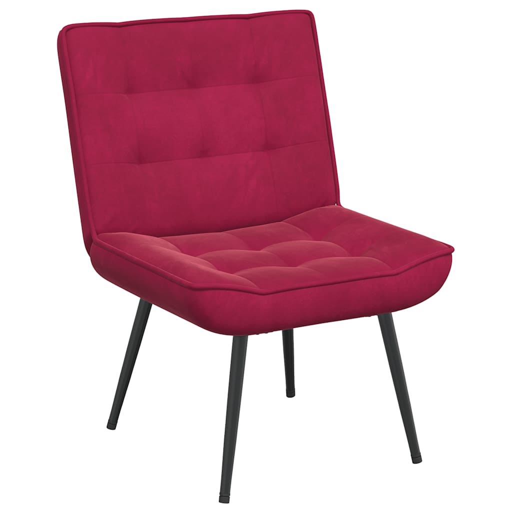 Vidaxl relaxstoel 64x74x84 cm fluweel wijnrood