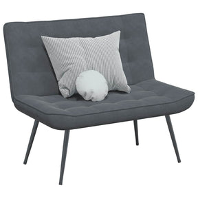 Vidaxl bankje 110x74x84 cm fluweel donkergrijs