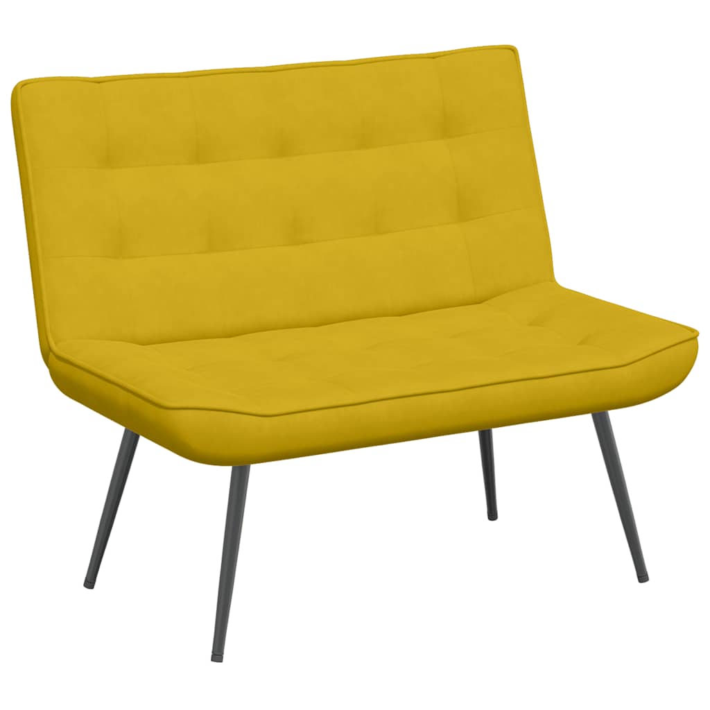 Vidaxl bankje 110x74x84 cm fluweel geel