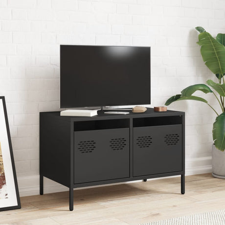 Vidaxl tv-meubel 68x39x43,5 cm koudgewalst staal zwart