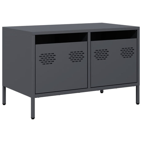 Vidaxl tv-meubel 68x39x43,5 cm koudgewalst staal antracietkleurig