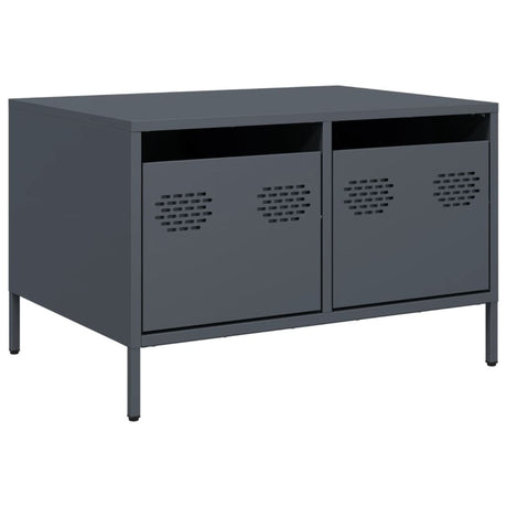 Vidaxl tv-meubel 68x50x43,5 cm koudgewalst staal antracietkleurig