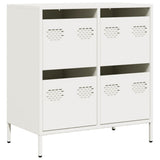 Vidaxl dressoir 68x39x73,5 cm koudgewalst staal wit