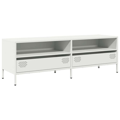 Vidaxl tv-meubel 135x39x43,5 cm koudgewalst staal wit