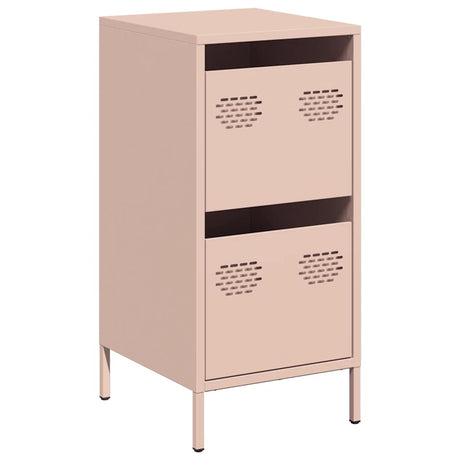Vidaxl dressoir 35x39x73,5 cm koudgewalst staal roze