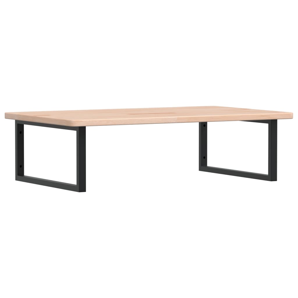 Vidaxl badkamer wandschap staal en massief eikenhout